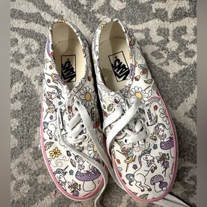 Vans classic shoes unicorn mushrooms